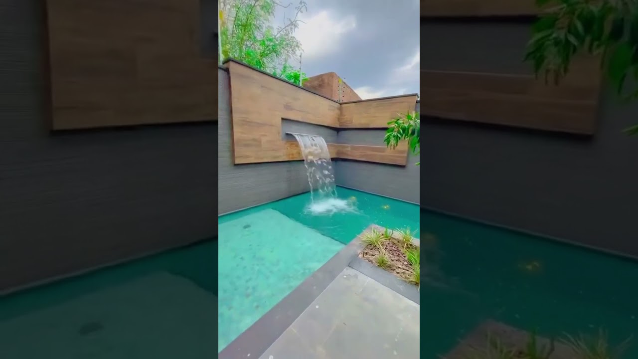 Smart pool waterfall system