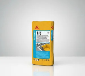 Sikalastic®-1K – jednokomponentni fleksibilni cementni malter za hidroizolaciju, svetlo sive boje, pakovanje 20 kg