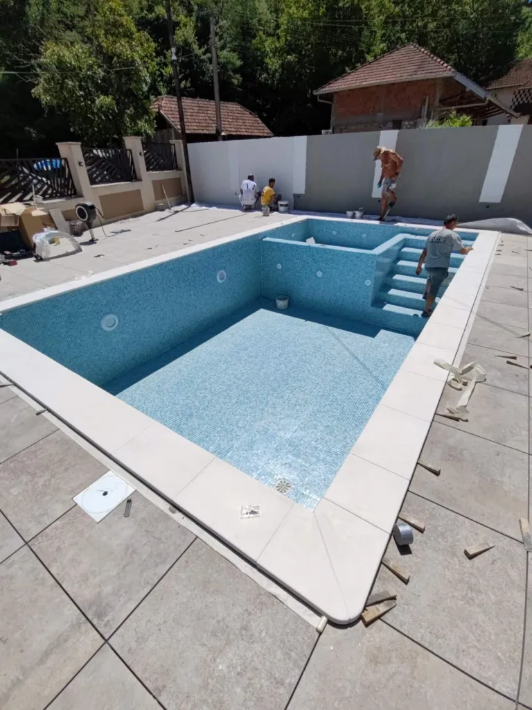 Armirano betonski skimerski bazen 8x4 Krusevac 2