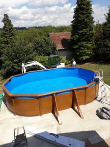 Gre classic bazen nadzemni 5m x 3m imitacija drveta