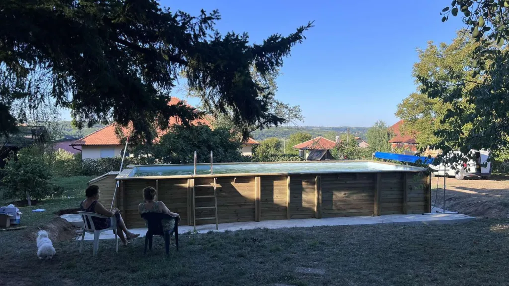 Gre drveni  bazeni 10m