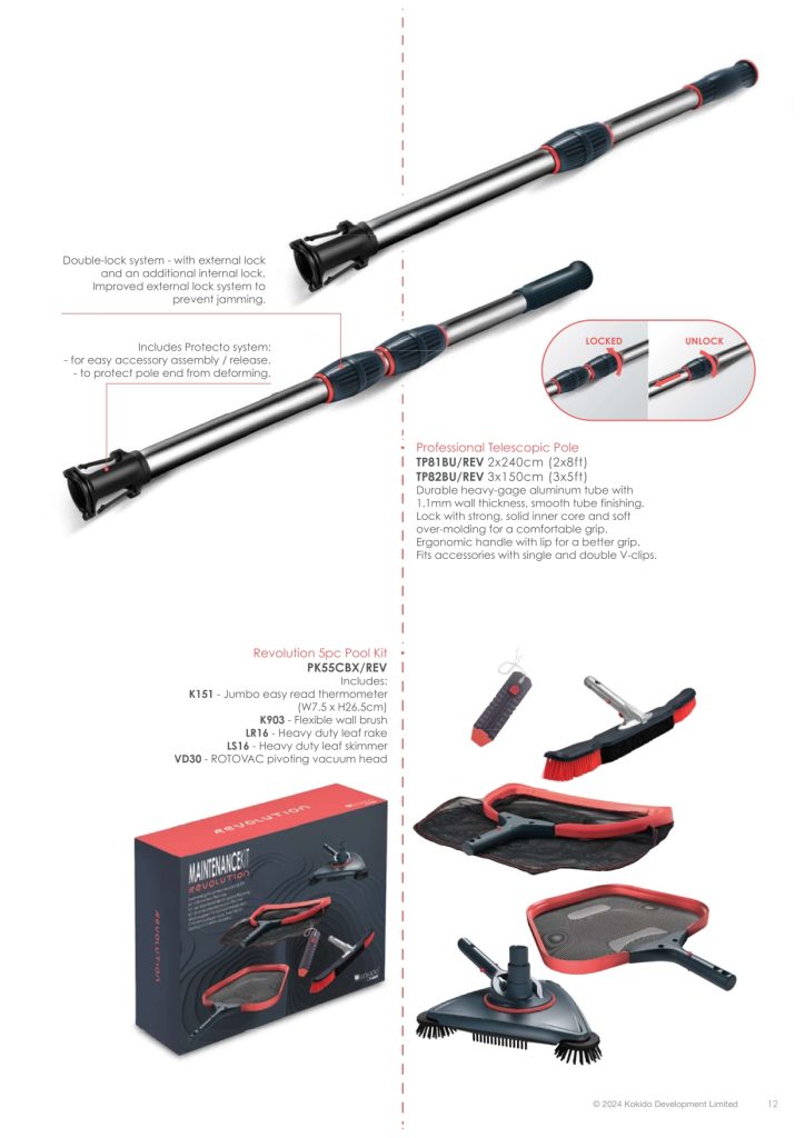 Set za čišćenje bazena Lux 5 u 1 Kokido