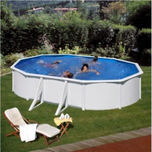 Ovalni montažni bazen GRE – set 6,1X3,75X1,2 – 4 m3/h