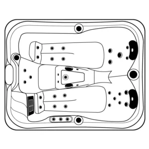 Hidromasažna kada Nero Comfort Relax