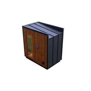 Drvena spoljna sauna sa podlogom