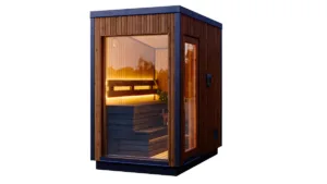 Drvena spoljna sauna sa podlogom