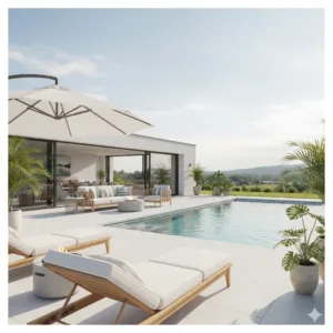 Opremanje prostora oko bazena