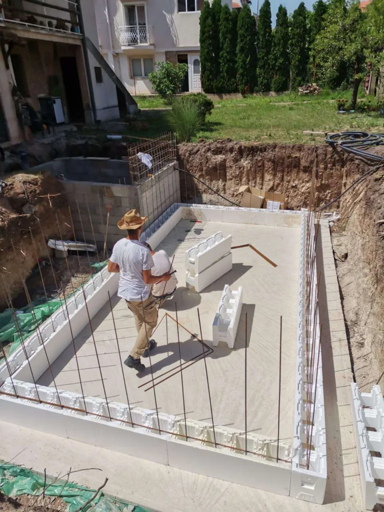 Proces izgradnje Stiropor bazen 7x3 Niš 2